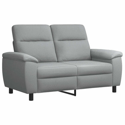 Bankstel 2 pcs Lichtgrijs Stof