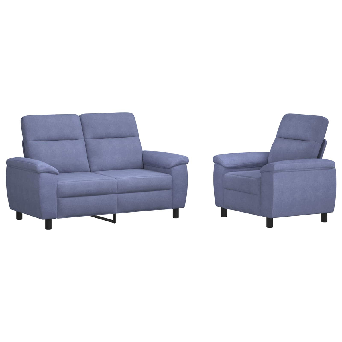 Bankstel 2 pcs Jeans Blauw Stof