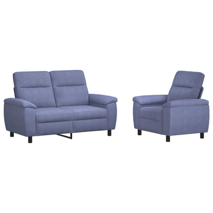 Bankstel 2 pcs Jeans Blauw Stof
