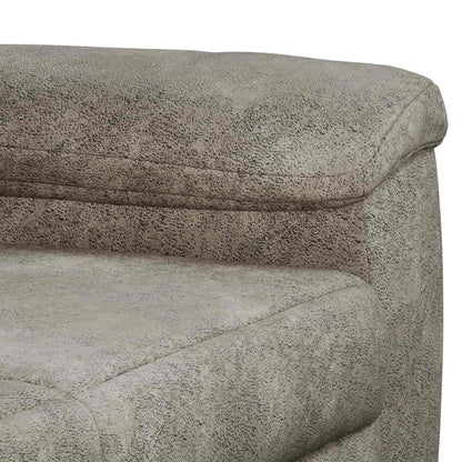 Bankstel 2 pcs Lichtgrijs Nep Suede Leer