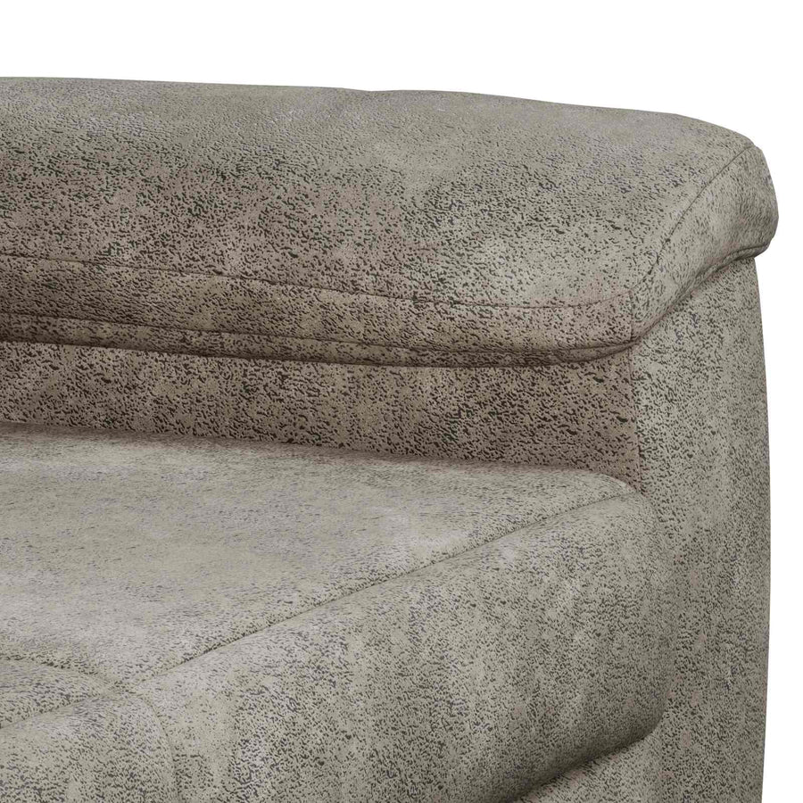 Bankstel 2 pcs Lichtgrijs Nep Suede Leer