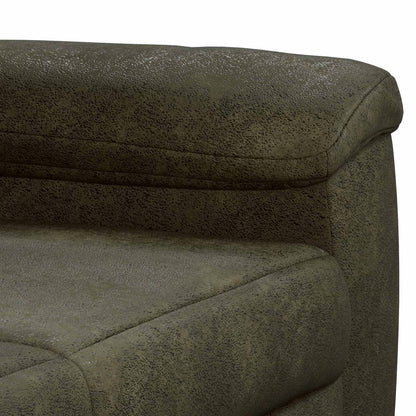 Bankstel 2 pcs Legergroen Nep Suede Leer