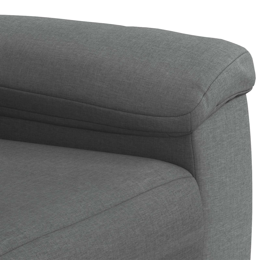 Bankstel 2 pcs Donkergrijs Stof