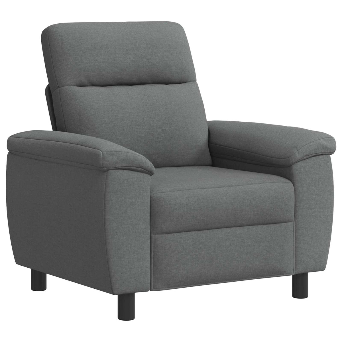 Bankstel 2 pcs Donkergrijs Stof