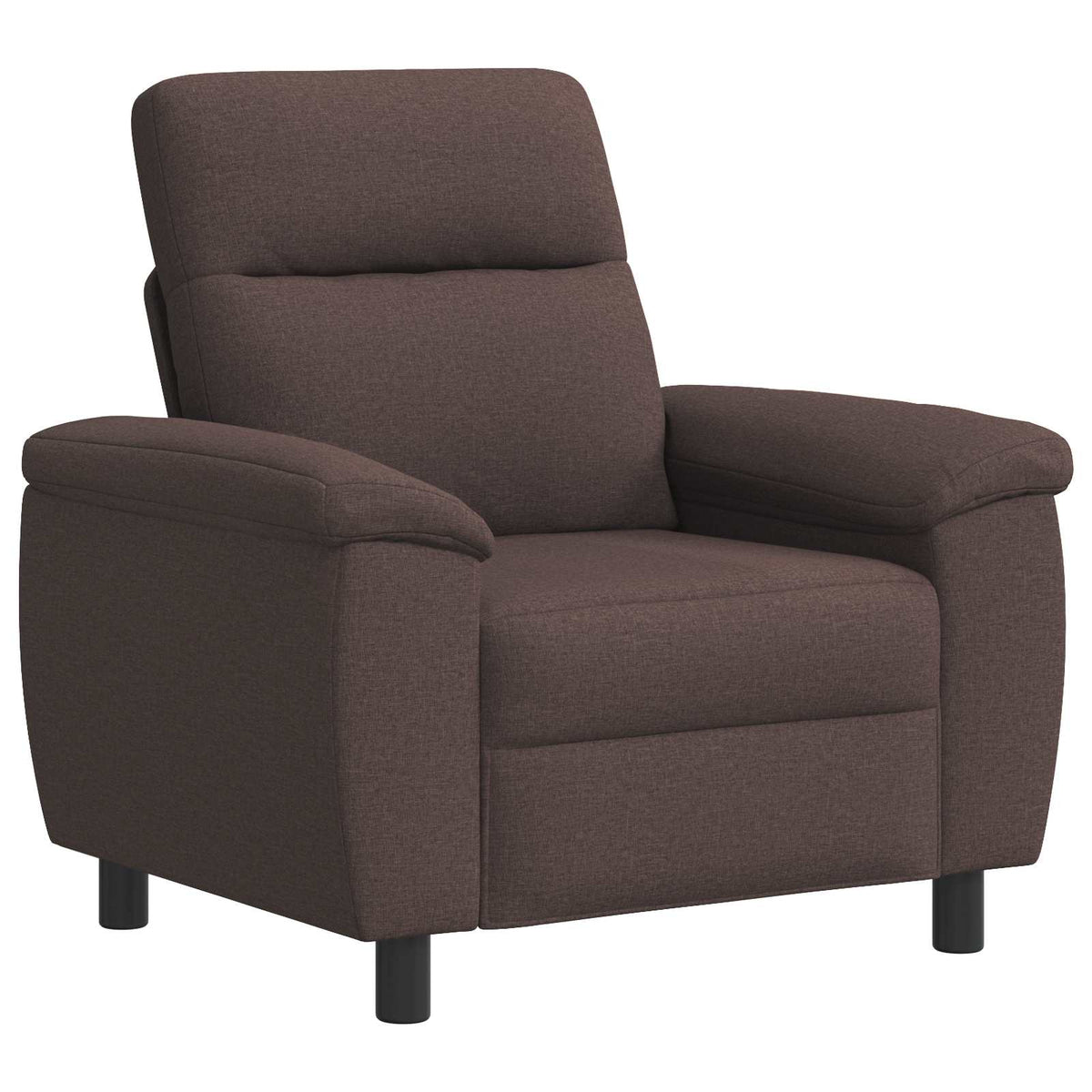 Bankstel 2 pcs Donkerbruin Stof