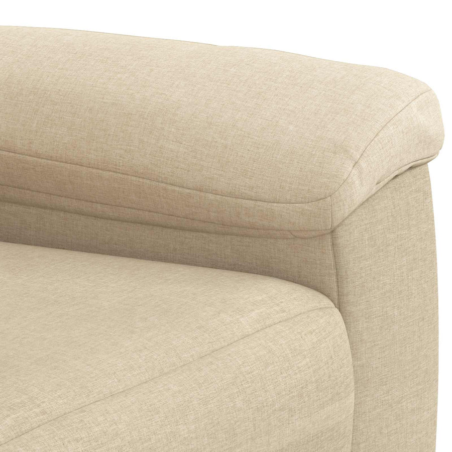 Bankstel 2 pcs Crèmekleurig Stof
