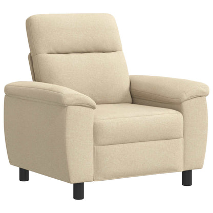 Bankstel 2 pcs Crèmekleurig Stof
