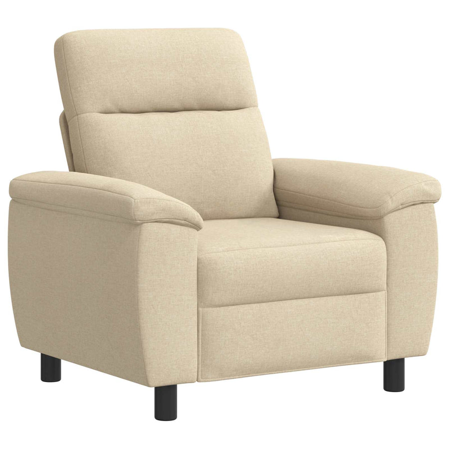 Bankstel 2 pcs Crèmekleurig Stof