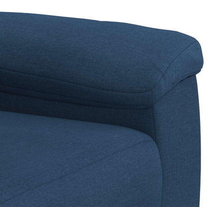 Bankstel 2 pcs Blauw Stof