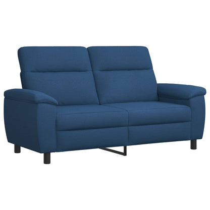 Bankstel 2 pcs Blauw Stof