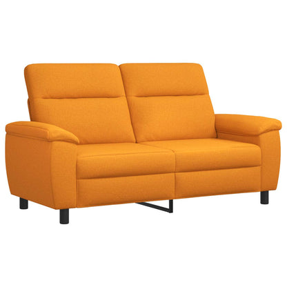 Bankstel 2 pcs Donkergeel Stof