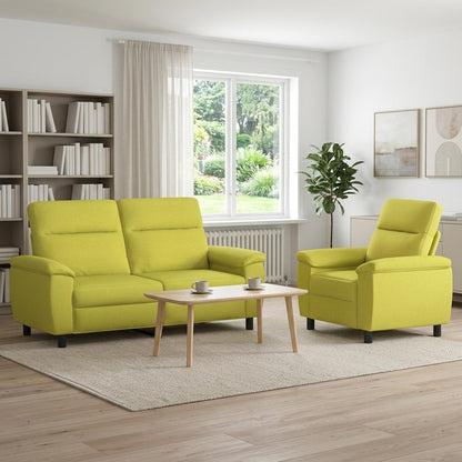 Bankstel 2 pcs Lichtgroen Stof