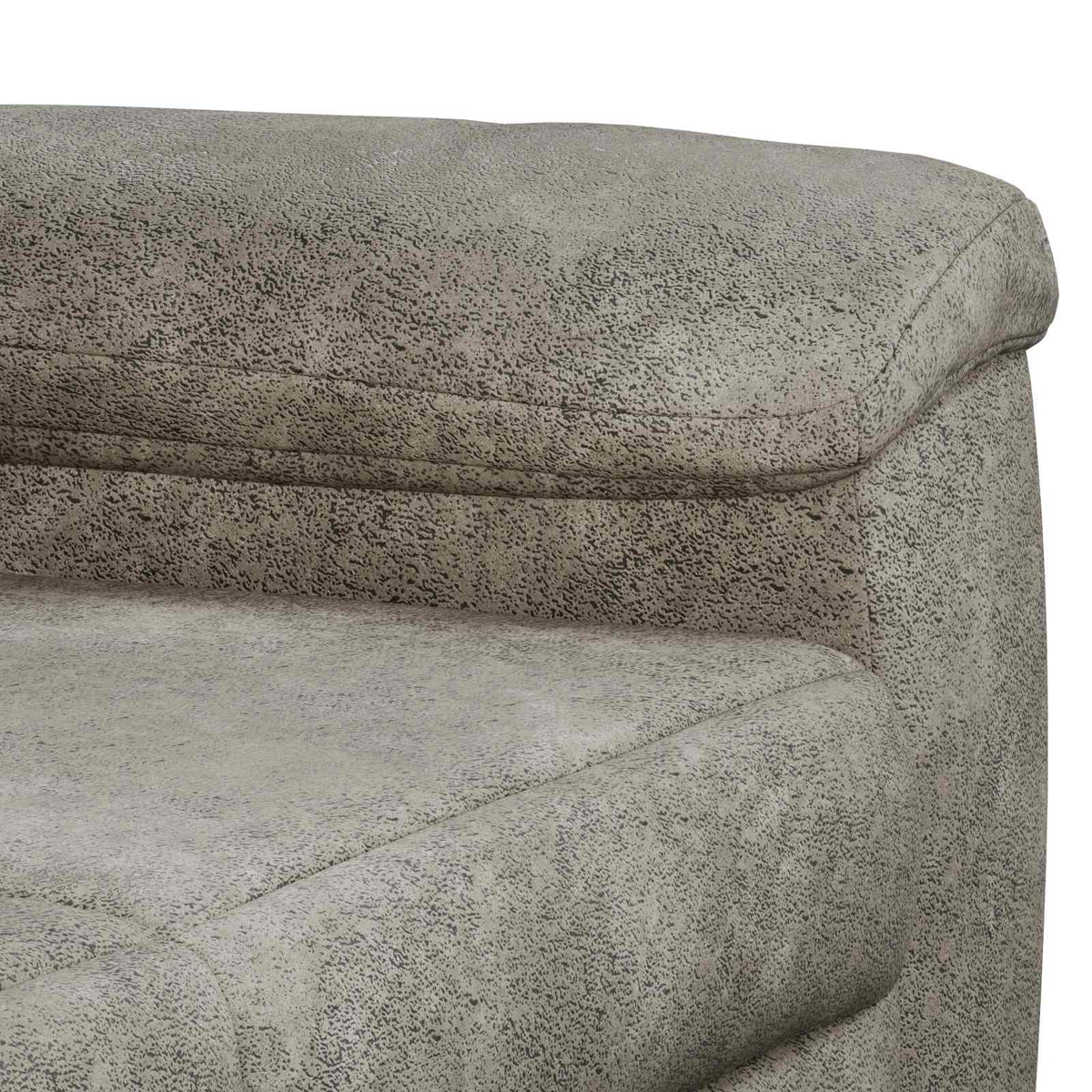 Bankstel 2 pcs Lichtgrijs Nep Suede Leer