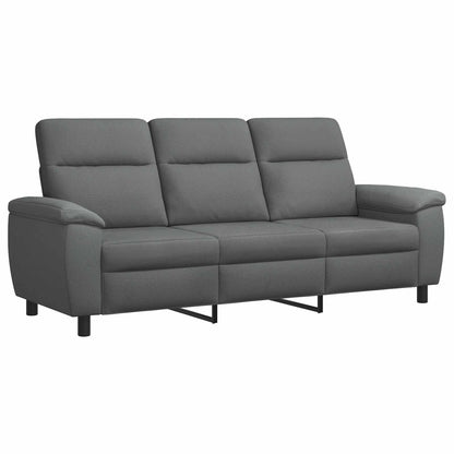 Bankstel 2 pcs Donkergrijs Stof