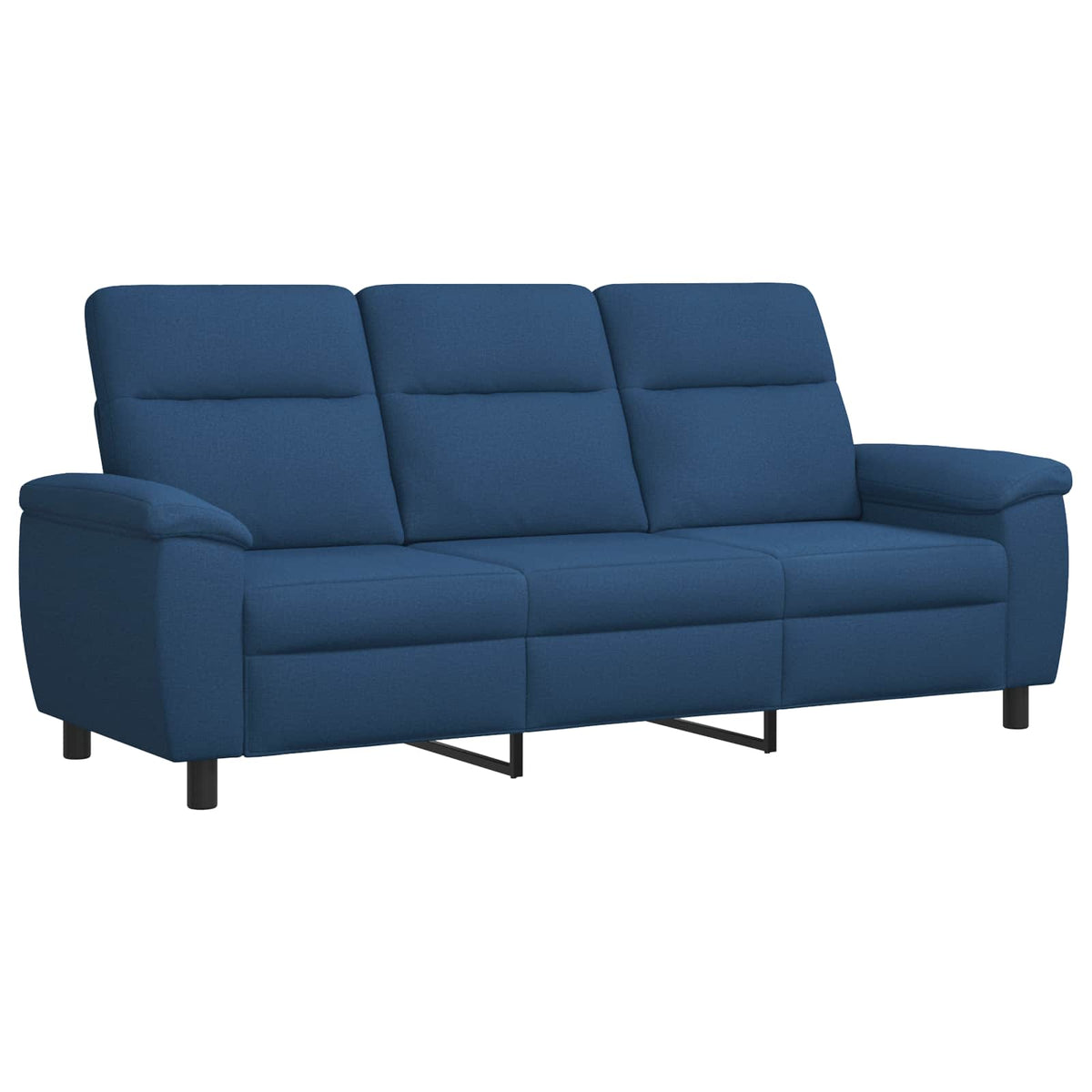 Bankstel 2 pcs Blauw Stof