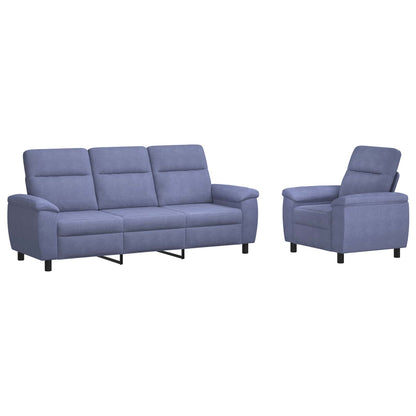 Bankstel 2 pcs Jeans Blauw Stof