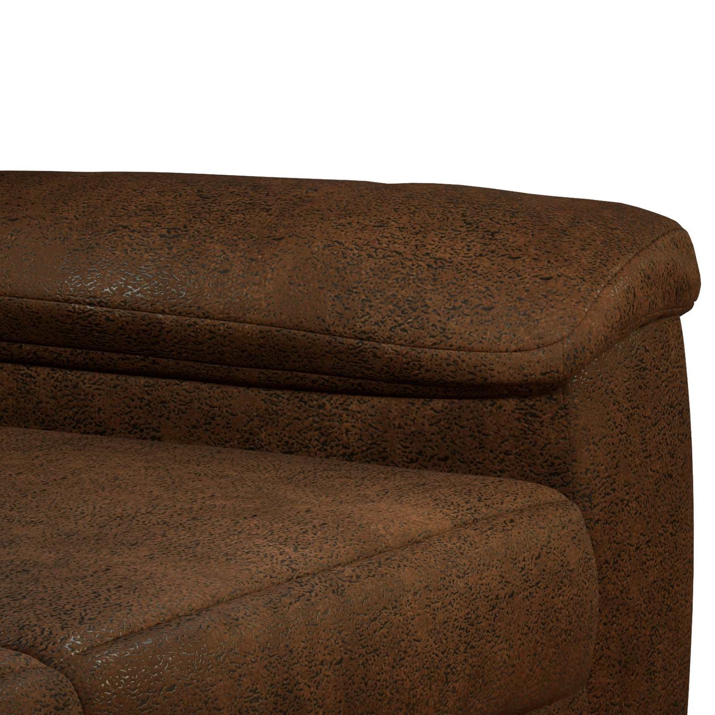 Bankstel 2 st Bruin Nep Suede Leer