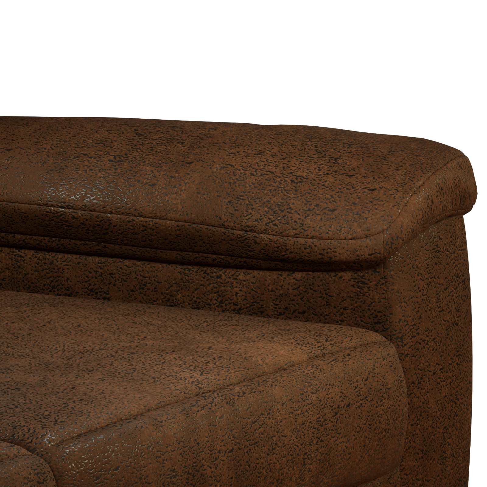 Bankstel 2 st Bruin Nep Suede Leer
