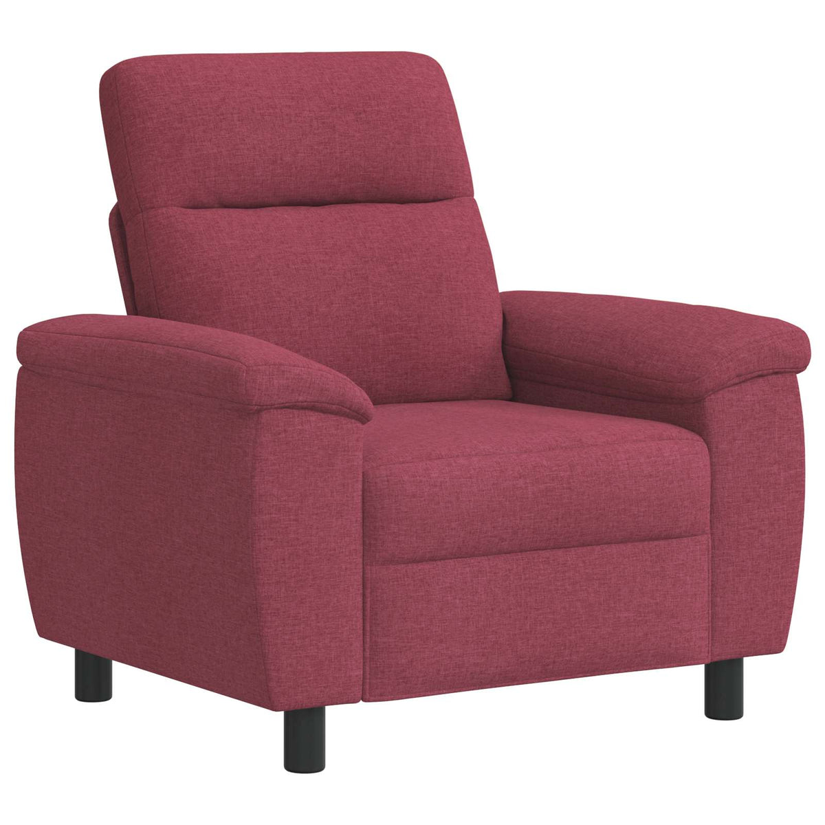 Bankstel 3 pcs Wijnrood Stof