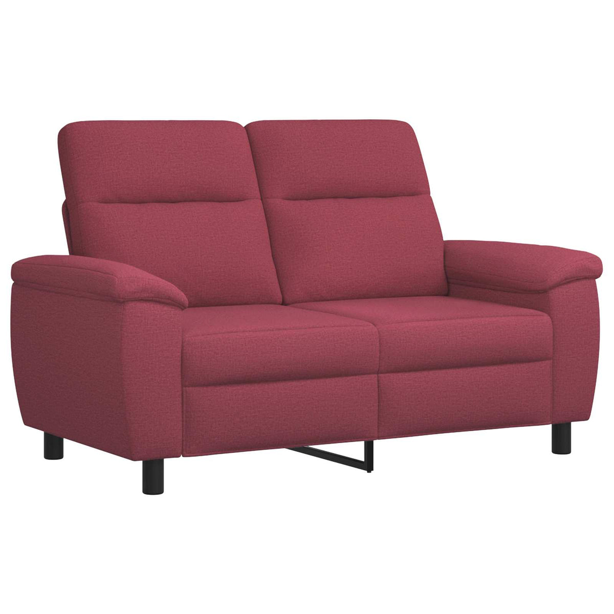 Bankstel 3 pcs Wijnrood Stof