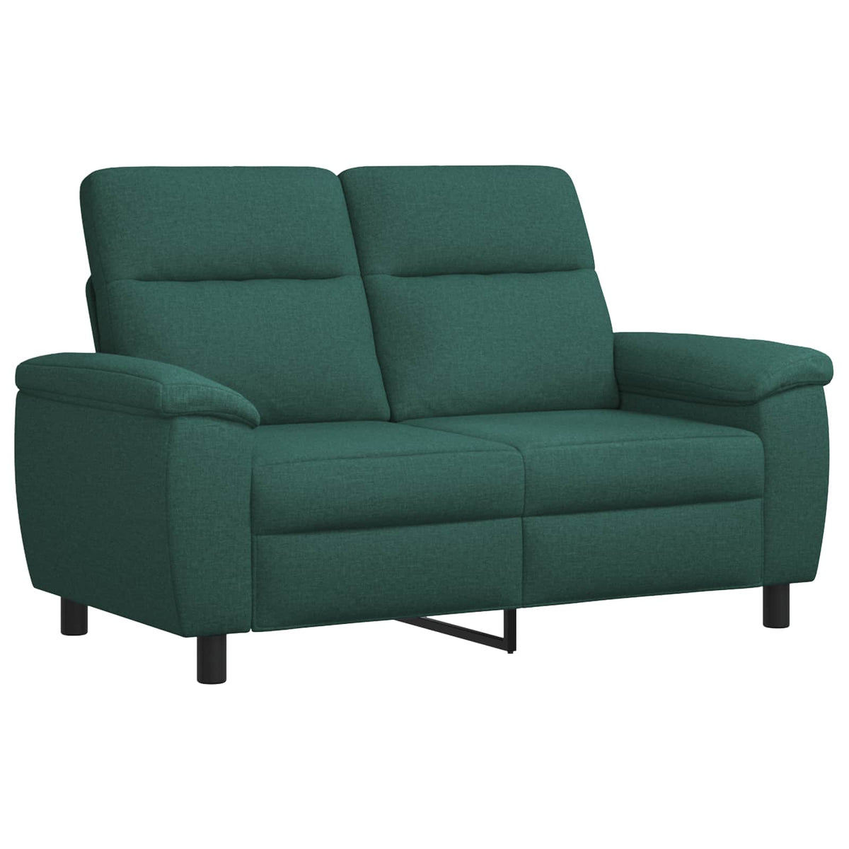 Bankstel 3 pcs Donkergroen Stof