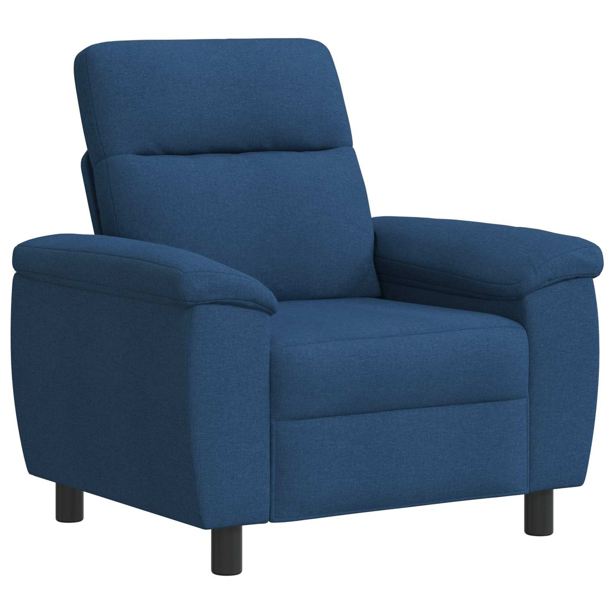Bankstel 3 pcs Blauw Stof