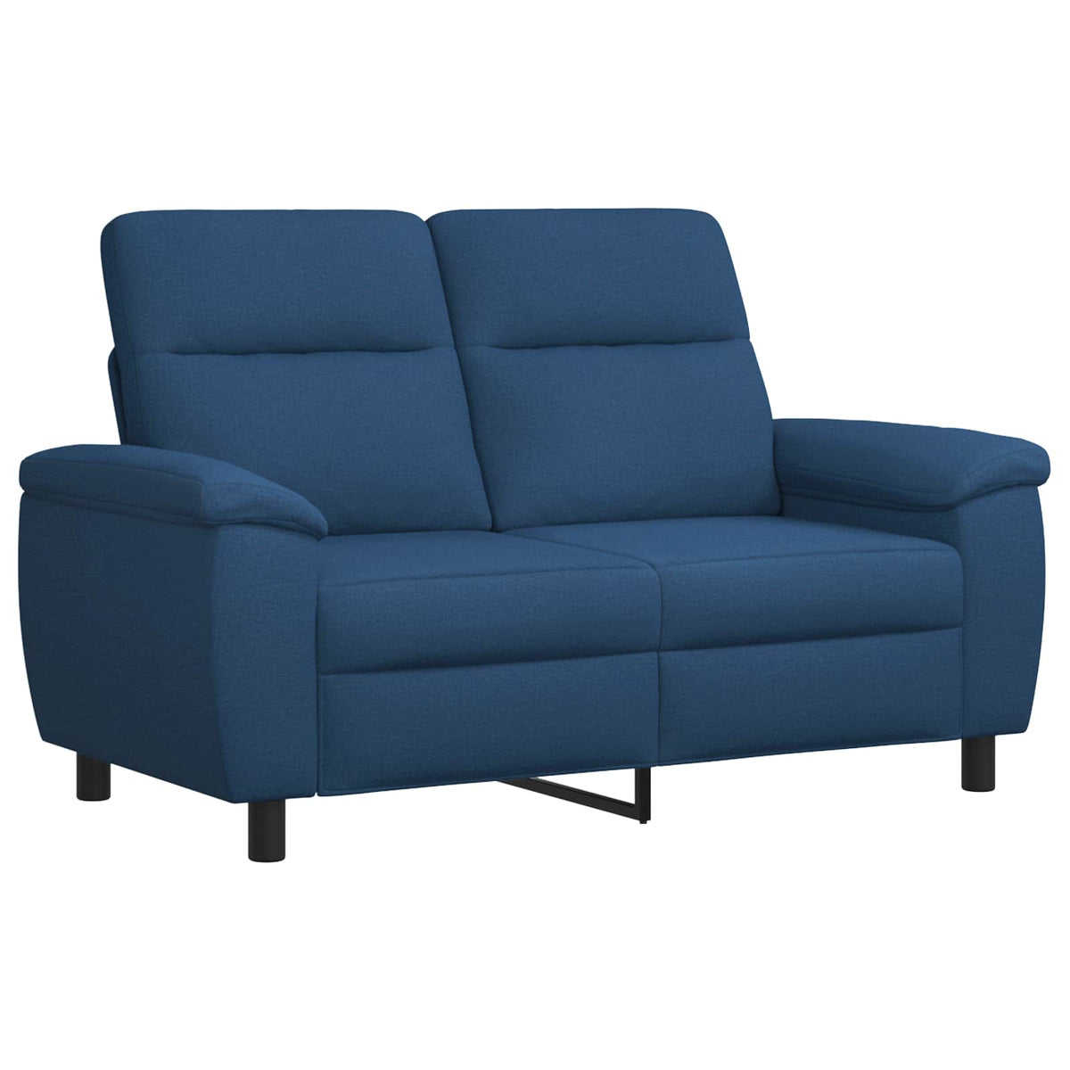 Bankstel 3 pcs Blauw Stof