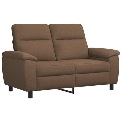 Bankstel 3 pcs Bruin Stof