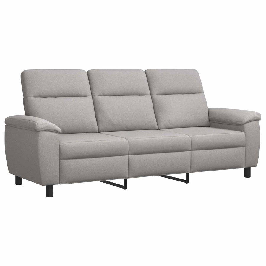 Bankstel 3 pcs Wolkengrijs Stof