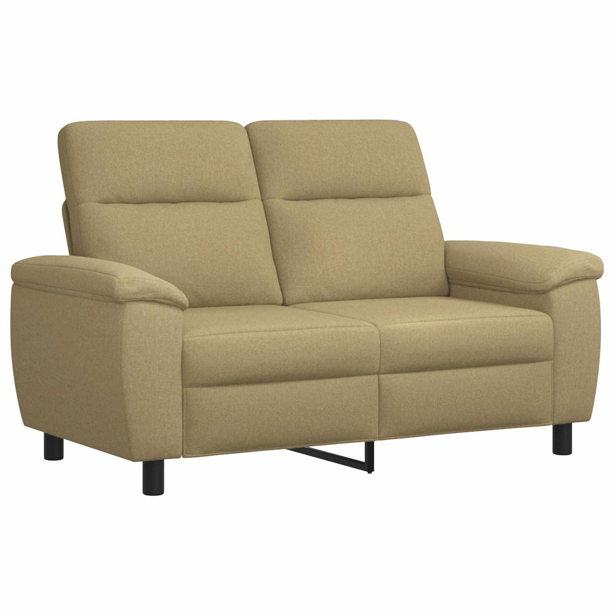 Bankstel 3 pcs Licht Bruin Stof