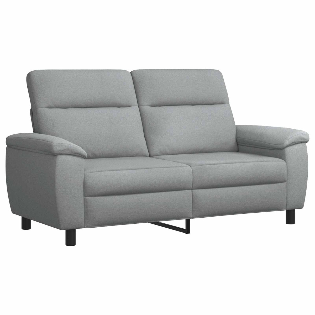Bankstel 3 pcs Lichtgrijs Stof