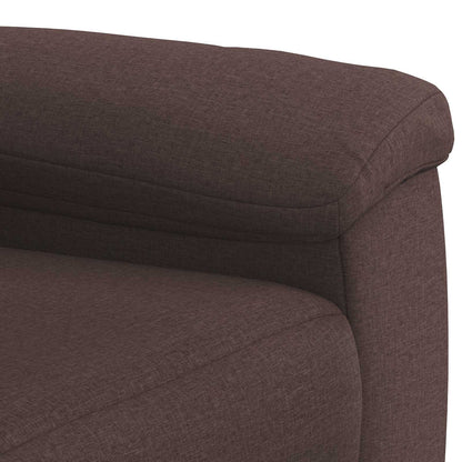 Bankstel 3 pcs Donkerbruin Stof
