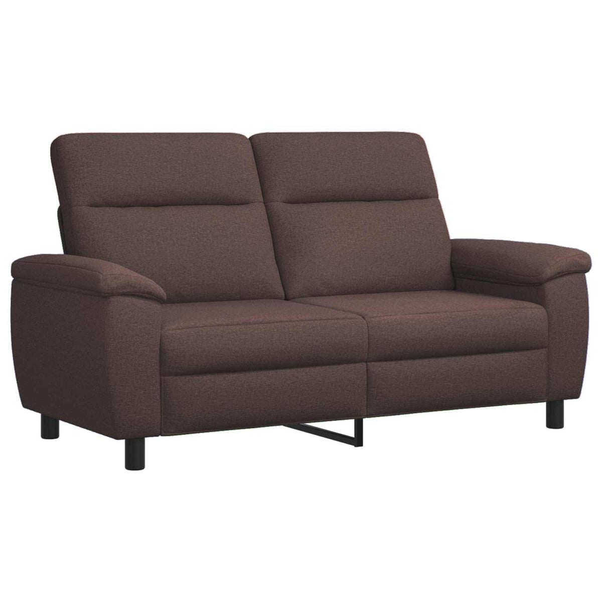 Bankstel 3 pcs Donkerbruin Stof