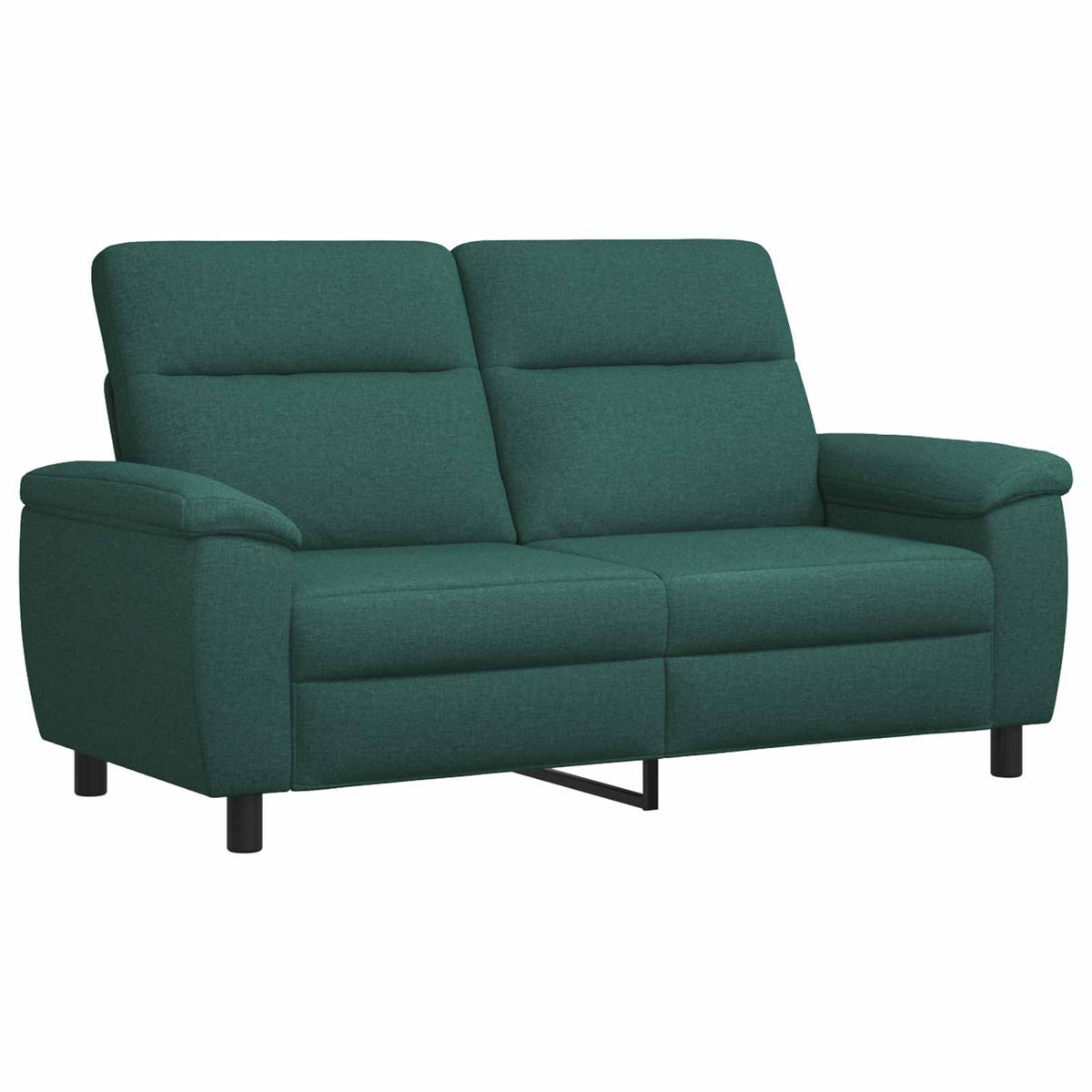 Bankstel 3 pcs Donkergroen Stof