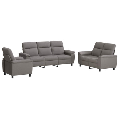 Bankstel 3 pcs Taupe Stof