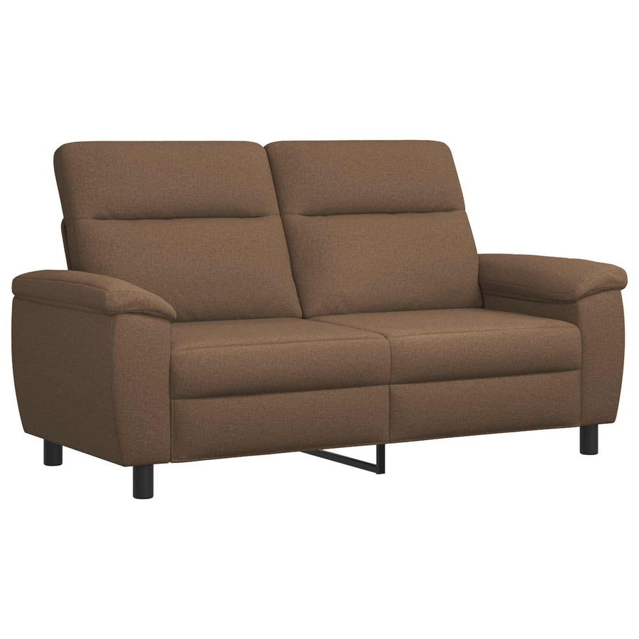 Bankstel 3 pcs Bruin Stof
