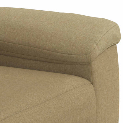 Bankstel 3 pcs Licht Bruin Stof