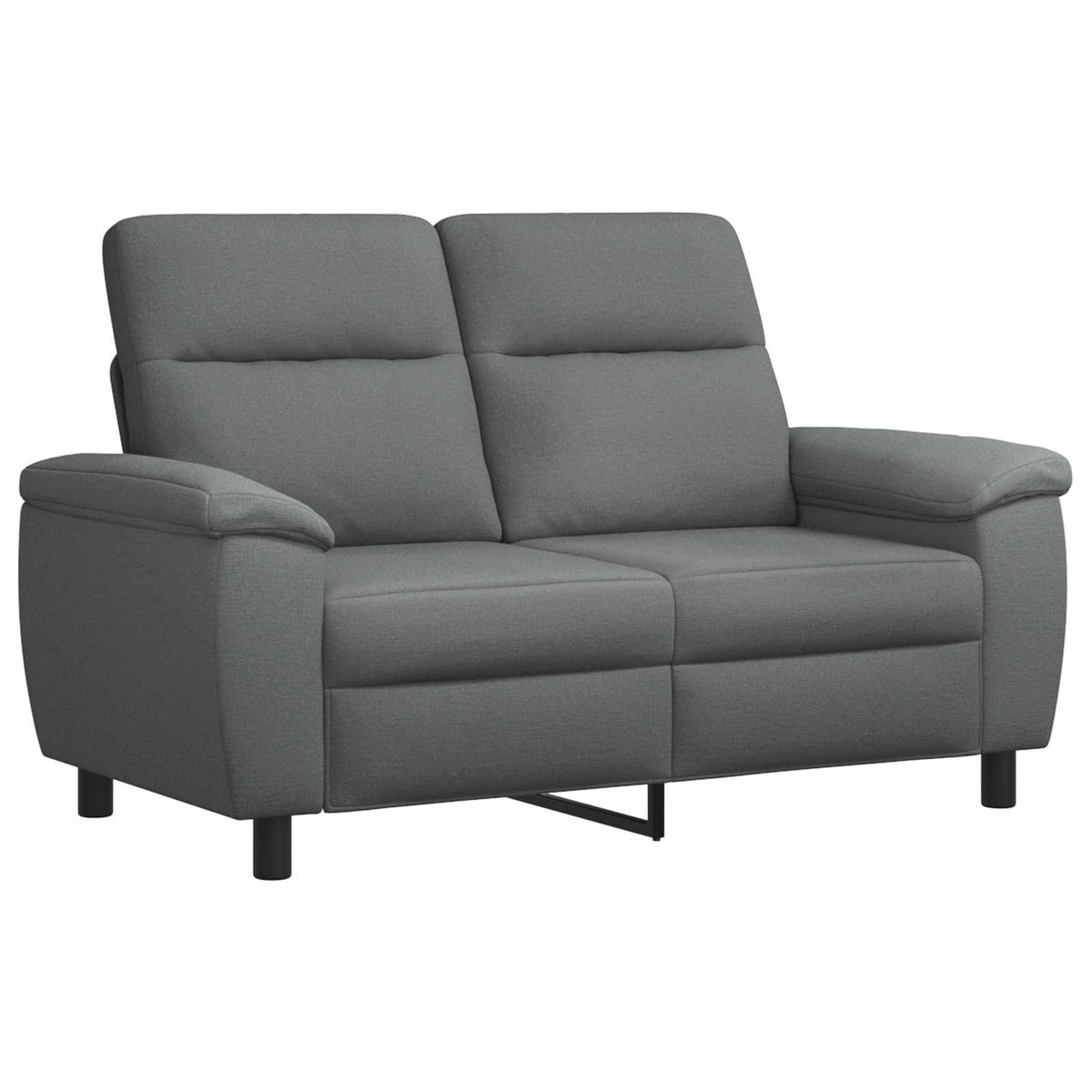 Bankstel 2 pcs Donkergrijs Stof
