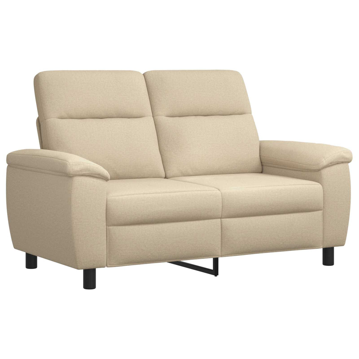 Bankstel 2 pcs Crèmekleurig Stof