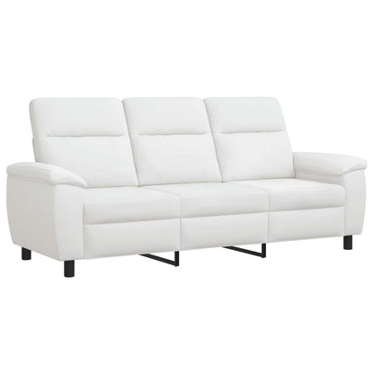 Bankstel 2 pcs Wit Stof