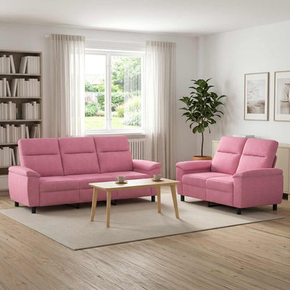 Bankstel 2 pcs Roze Stof