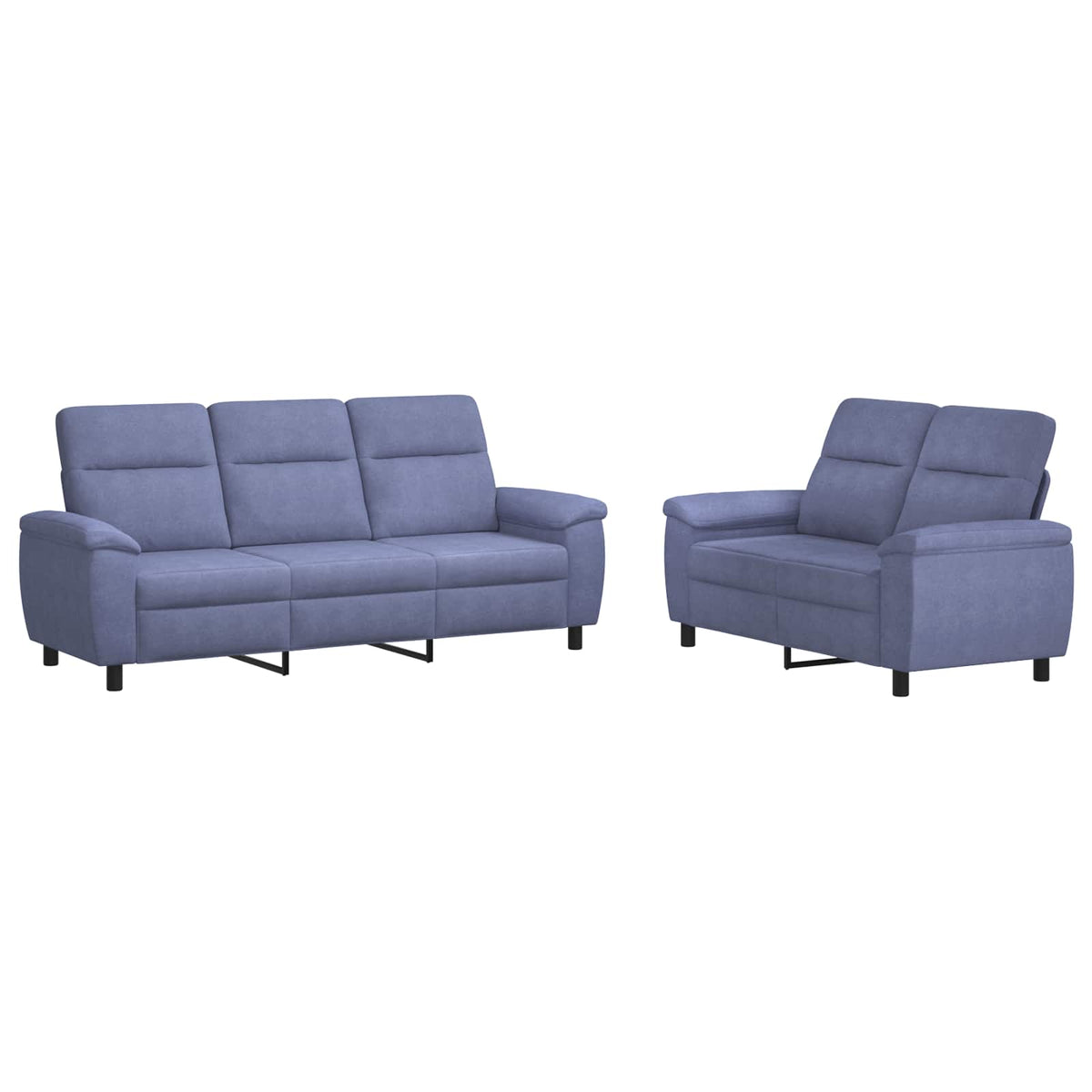Bankstel 2 pcs Jeans Blauw Stof