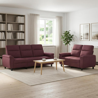 Bankstel 2 pcs Paars Stof