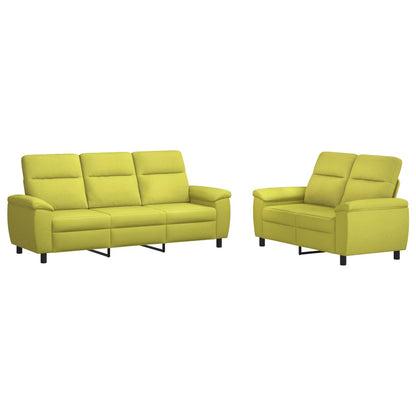 Bankstel 2 pcs Lichtgroen Stof