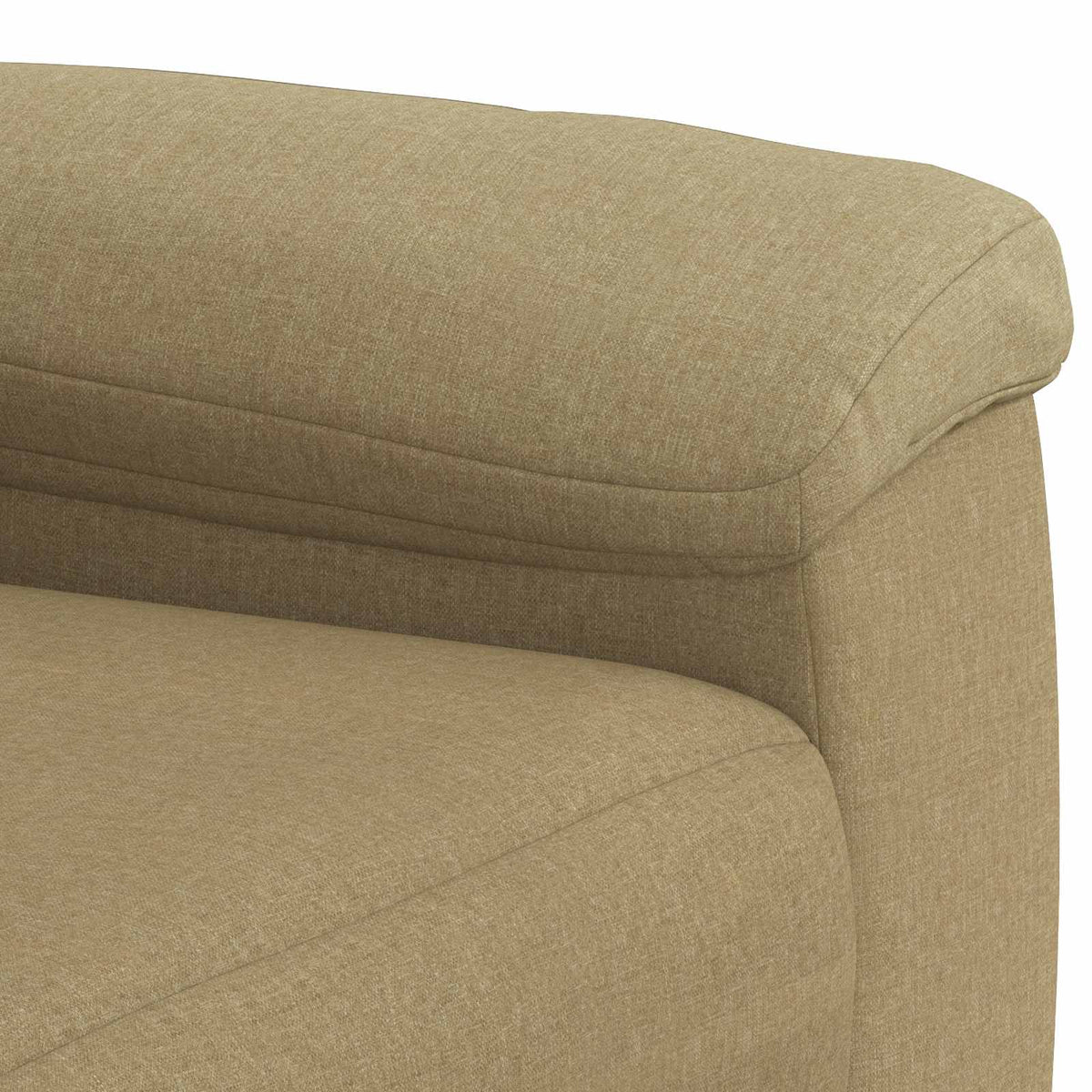 Bankstel 2 pcs Licht Bruin Stof