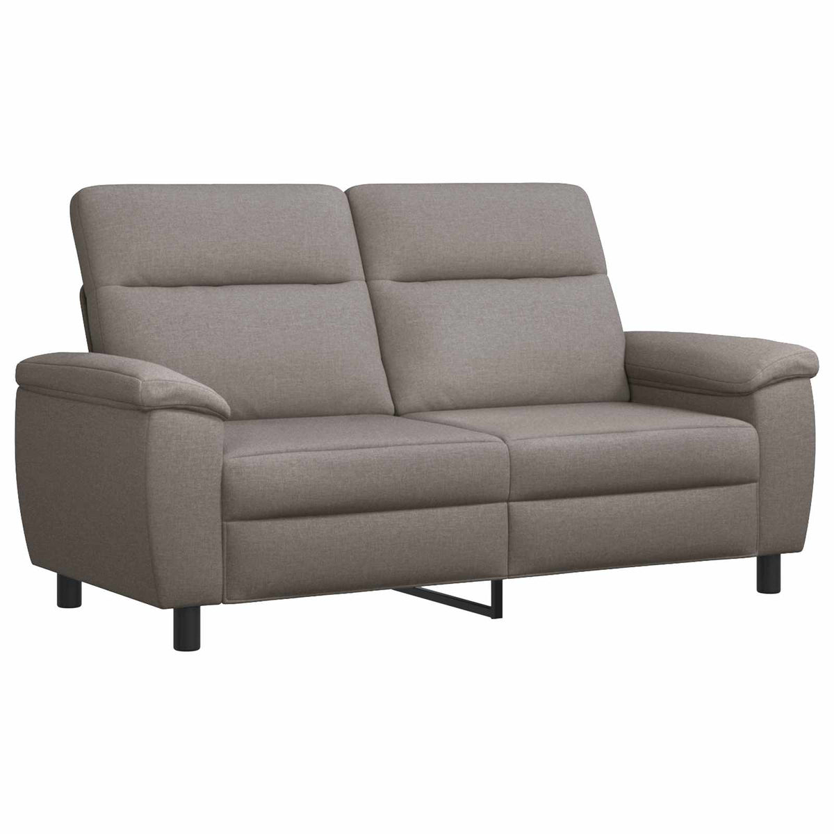 Bankstel 2 pcs Taupe Stof