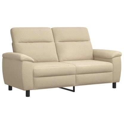Bankstel 2 pcs Crèmekleurig Stof