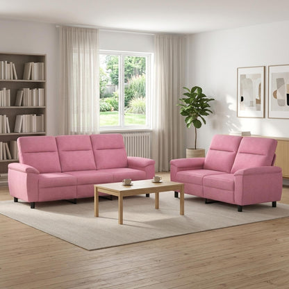 Bankstel 2 pcs Roze Stof