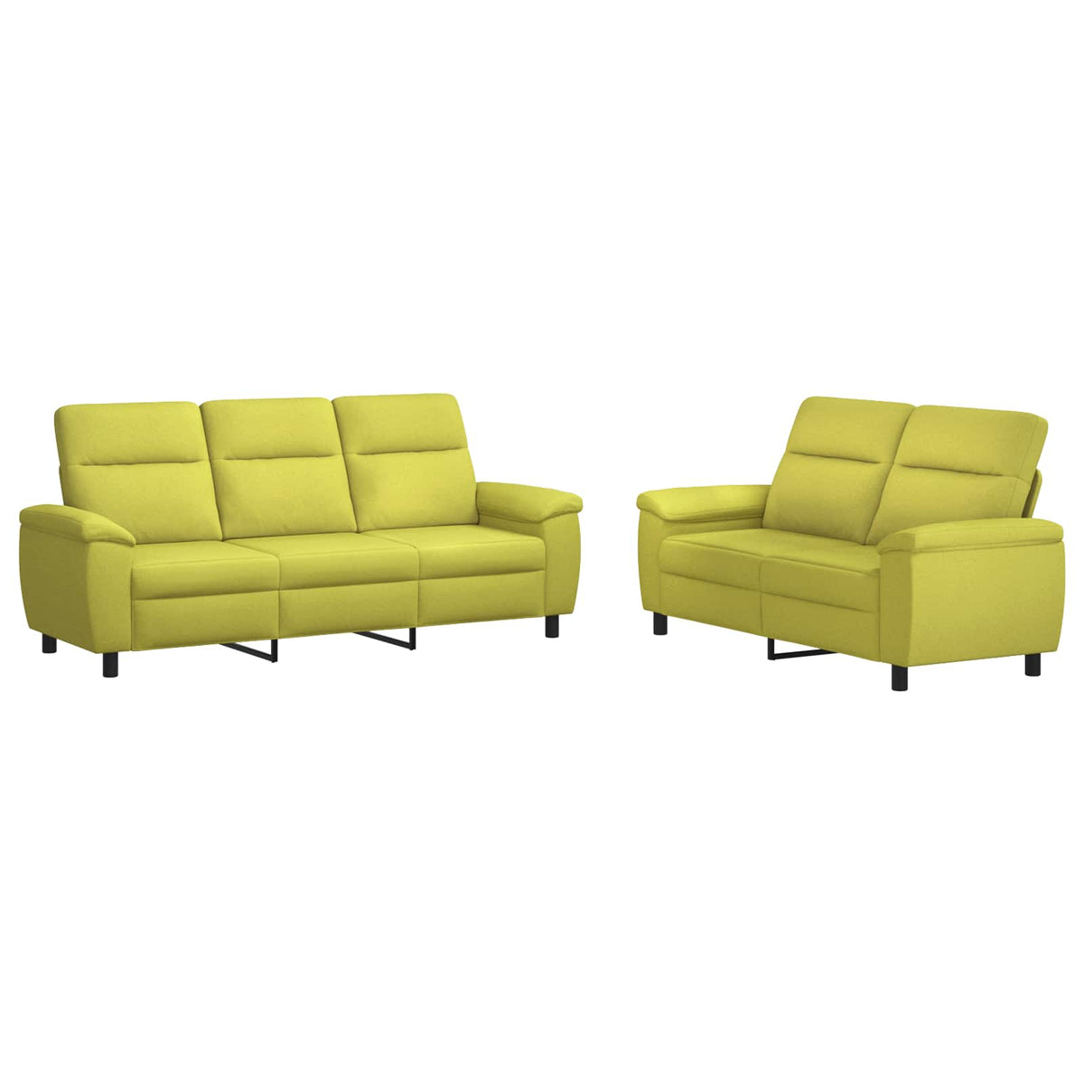 Bankstel 2 pcs Lichtgroen Stof
