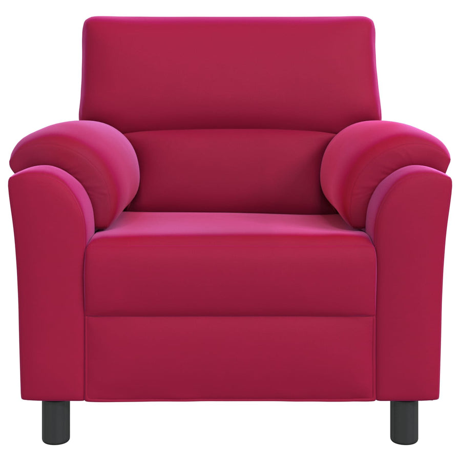 Bank Wijnrood 94 x 85 x 93 cm fluweel
